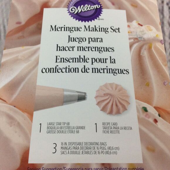 Wilton Cake Decorating Tips & Disposable Bags Large Star Ribbon Dot Meringue - Picture 7 of 9